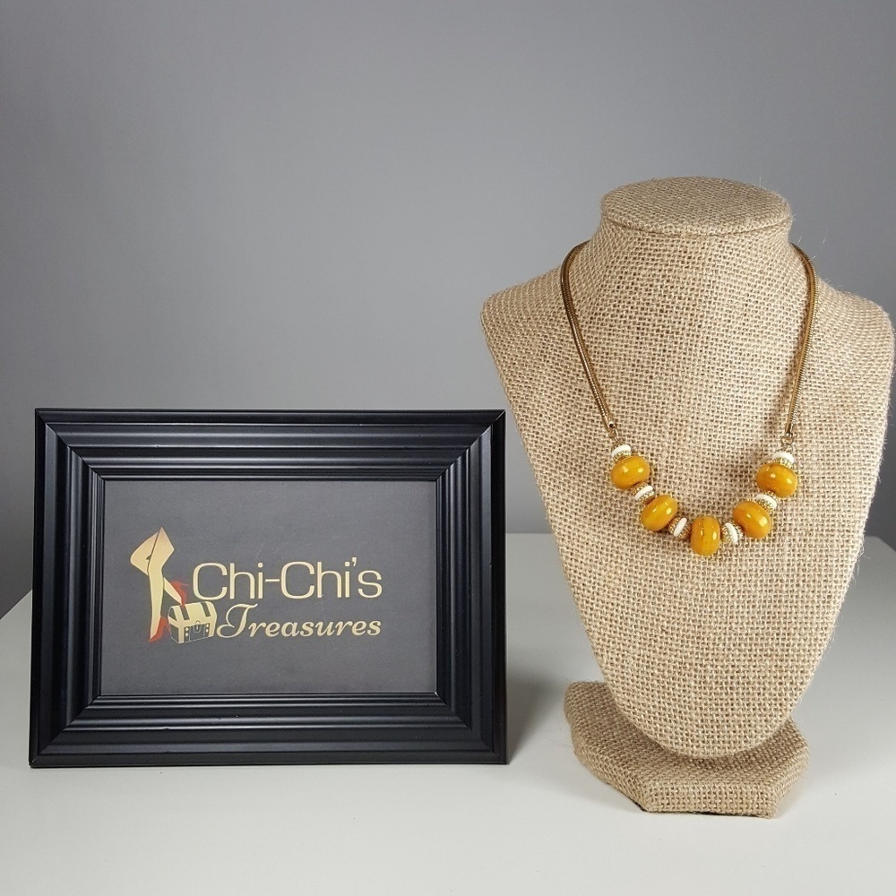 GOLD BEADED NECKLACE
